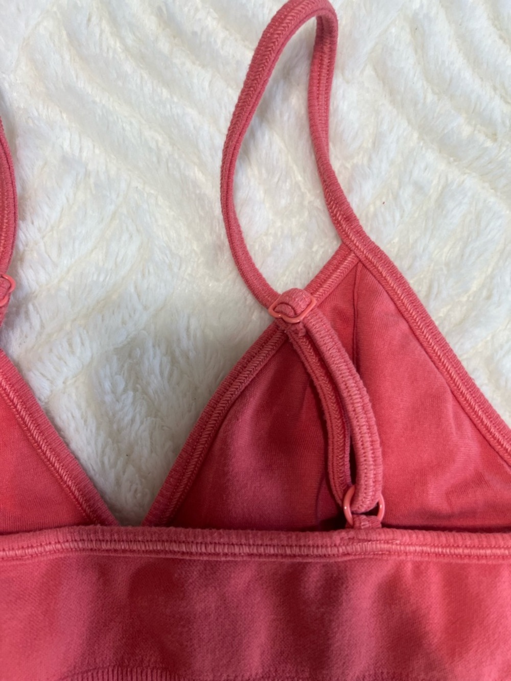 Alo Yoga Delight Bra Coral Pink Women’s Small Adjustable Straps - Picture 7 of 11